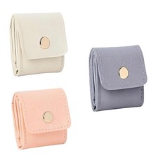 FXUKM Mini Travel Jewelry Bag Foldable, Pouch With 3PCS