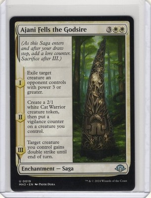 MTG - Ajani Fells the Godsire - 19 - Modern Horizons 3 - NM - 2024 Magic