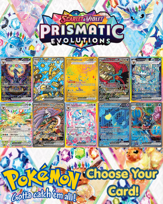 Pokemon TCG Scarlet & Violet: Prismatic Evolutions Choose Your Card! English