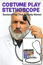 DOCTOR STETHOSCOPE Fake Play Toy Heart DR Surgeon Nurse Gyno Costume Prop Gift