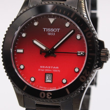 TISSOT Seastar 1000 Red-Black Dial PVD Quartz 40MM Watch T120.410.33.421.00