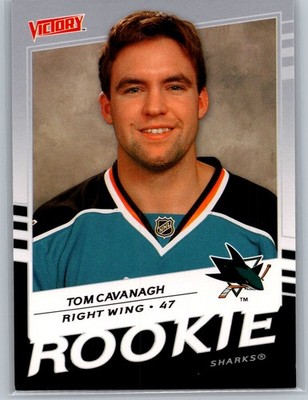#218 Tom Cavanagh 2008-09 Upper Deck Victory San Jose Sharks Rookie