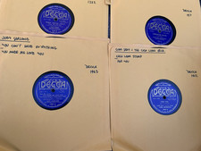  7 Vintage Lot Of Ten 78 RPM Records, Great Shape, Various Artists, DECCA  