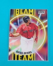 2022 Stadium Club Chrome Beam Team #BT-18 Rafael Devers Red Sox Card E9
