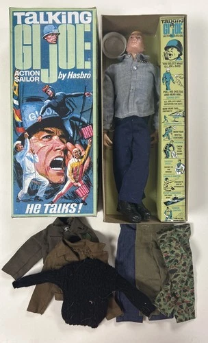Vintage G.I. Joe w/ Clothes + Repro Box