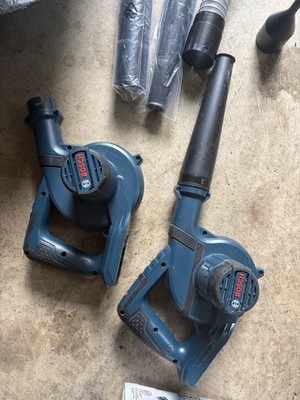 Bosch GBL18V-71N 18V Battery Handheld Leaf Blower Blue Black w/ Attachments