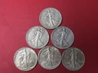 New ListingLot of 6 Walking Liberty Half Dollars 90% Silver – 1939 (2)  1939-S 1942 43 46