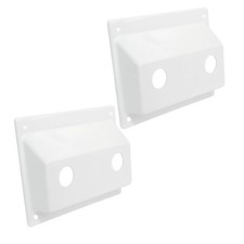 CAMGJORT 2 PCS Faucet Bezel Stand Off Cover Mounting Kit 2 PCS, White
