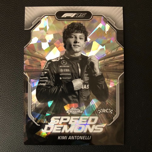 Kimi Antonelli [Black White] #SD-1 2025 Topps Chrome Sapphire Formula 1 Speed Demons card