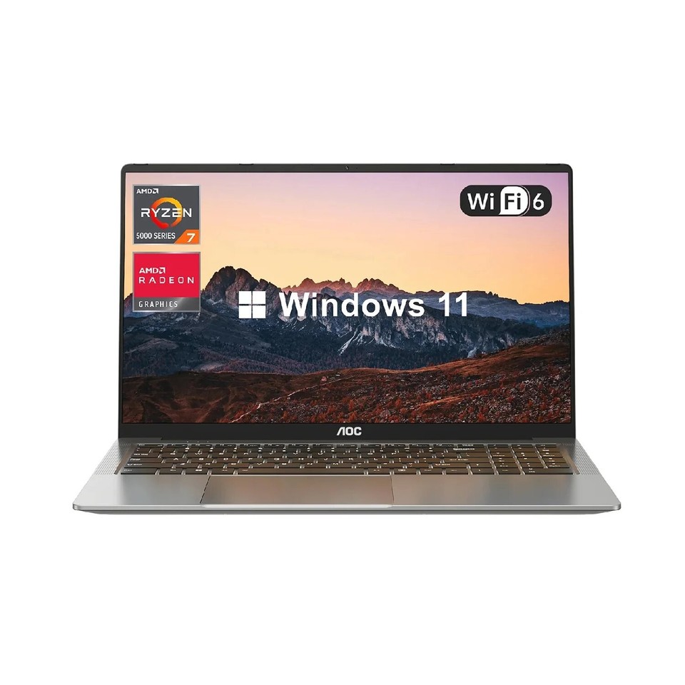 【90% New】aoc 16" Game Laptop AMD R7 7735HS 16GB 512GB SSD WIFI Windows 11 PRO
