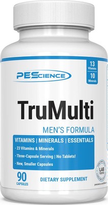 PEScience TruMulti Men's, Multivitamin with Premium Quality Vitamin C, D, Zinc