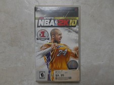 NBA 2K10 Sony PSP 2009 Tenth Anniversary Kobe Bryant #24 game Lakers 2k sports 