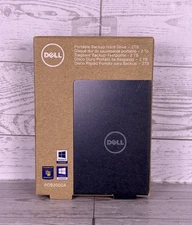 Dell Portable Backup Hard Drive 2TB Lightweight Slim Design PDB2000A New In Box