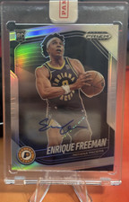 2024-25 Panini Prizm Black Rookie Autograph Enrique Freeman #245 Pacers NBA