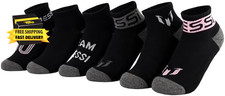 Boys' Lifestyle Ankle Socks, 6-Pack, Soft Stretchy, Comfortable