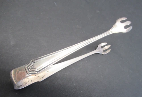 ANTIQUE STERLING SILVER SUGAR TONGS 22.57 GRAMS