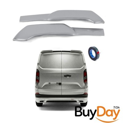 Heck Dachspoiler lackiert Moondust Silver Scheunentor für Ford Transit Custom 24+