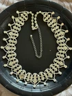 Vintage Costume Jewelry Rhinestone Princess Choker Necklace
