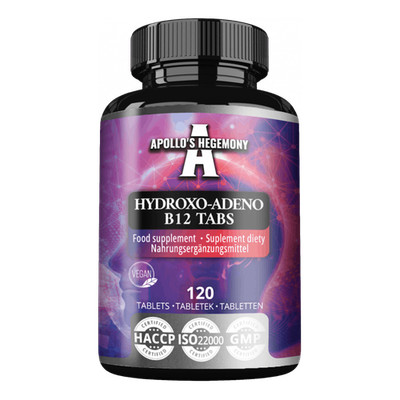 APOLLO'S HEGEMONY B12 Hydroxo + Adeno 120 Tabs   Energie & Nervenpflege