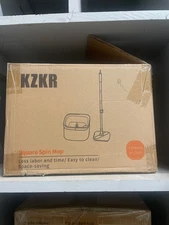 KZKR Spin Mop And Bucket, Mop And Bucket With Wringer Set For Home