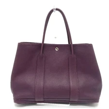 HERMES Garden party PM Shoulder Tote Bag Negonda Purple