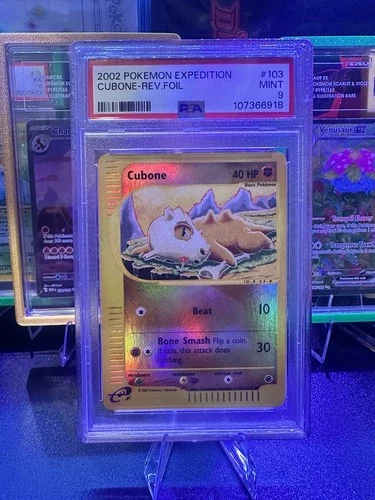 Cubone 2002 Expedition 103/165 Reverse Holo Pokemon Card PSA 9