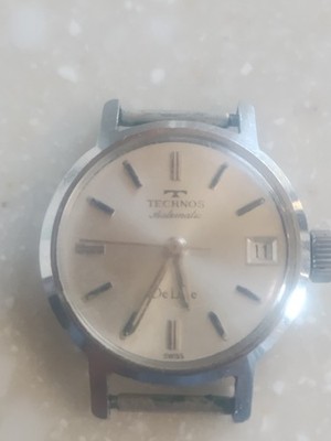 Vintage Technos Automatic Deluxe 7110 Date Dial Works