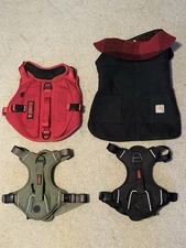 3 KONG Dog Harnesses & Carhartt Dog Coat (ALL SIZE MEDIUM)