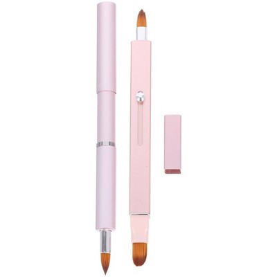  2 Pcs Lippenstift Pinsel Lipgloss-Applikator Reise-Make-up-Pinsel