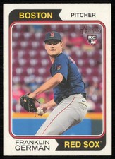 2023 Topps Heritage #77 Franklin German RC Boston Red Sox