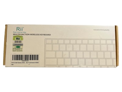 Rii X000DRQZT Kabellose Tastatur 2.4GHz Multifunktion Mehrfarbig