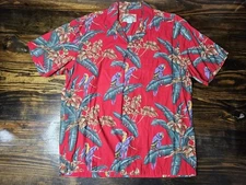 Vintage Paradise Found Mens Hawaiian Shirt Tom Selleck Magnum Made In Hawaii