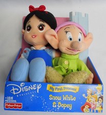 RARE Disney My 1st Princess Dolls SNOW WHITE DOPEY Dwarf TRU Excl Stuffed Animal