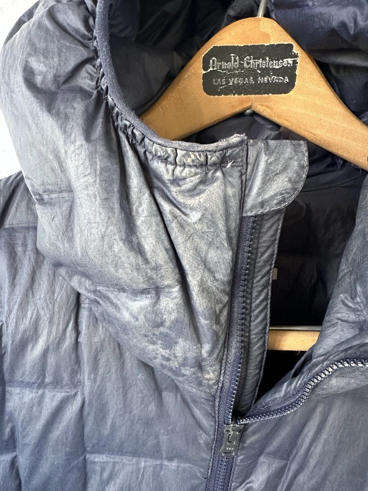 Adidas Terrex Duck Down Jacket Women's  XL Blue Hooded Athletic Sports - Image 4 of 4