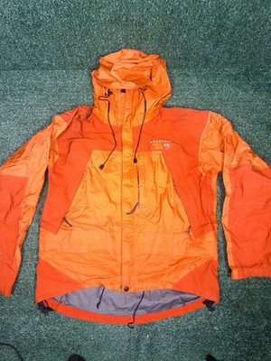 Mountain Hardwear Gore-Tex Jacket Mens S Orange Outdoors Workwear Y2K Shell Rain