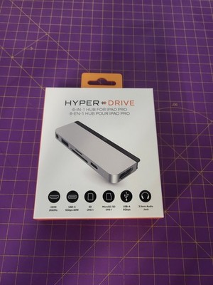 HyperDrive 6-in-1 USB-C Hub für iPad Pro DockingStationAdapter Silber Neu_0,08_6
