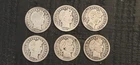 1908, 1910, 1911-S, 1912, 1914, 1916 Barber Dimes, 10c, US Circ, Lot of 6