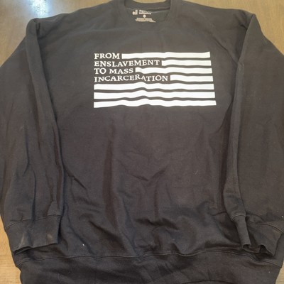 Equal Justice Initiative Black Sweatshirt Thick Material Size XL