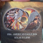 American Eagle 2024 1 oz .999 Silver $1 Solar Eclipse  Coin