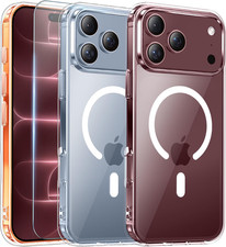 Temdan iPhone 18 Pro / 17 Pro Case Clear MagSafe Shockproof 6.3" Screen Protecto