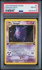 1999 Pokemon Fossil #5 Gengar-Holo 1st Edition PSA 8