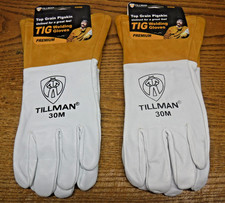 NEW 2 pairs Tillman 30M TIG WELDING GLOVES Size Medium Top Grain Pigskin Leather