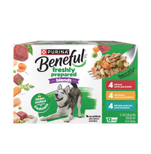 Purina Beneful Freshly Prepared Wet Dog Food Beef, Chicken, Lamb Dog Food, 10 oz