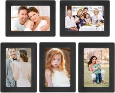FYY Picture Frame 3.5X5, 5 Pack Magnetic Photo Frames for Refrigerator, Magnetic