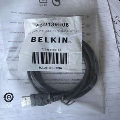 Belkin Pro Series 6 Fuß USB 4-Pin Mini-B Kabel (F3U139B06)