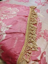 Copriletto matrimoniale seta damasco San Leucio, usato vintage, legg. descriz.!!