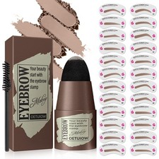 Eyebrow Stamp Stencil Kit - One-Step Eye 1.48 Ounce (Pack of 1), LightBrown