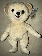 Vintage 1999 Snuggle Bear Bean Bag Plush CLEAN New With Tags 7.5"