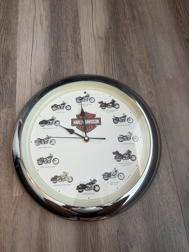 2005 Vintage Harley Davidson Wall Clock Motorcycles Realistic Motorcycle Sounds