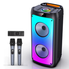 Wireless Bluetooth Speaker, Karaoke Machine with 2 Microphone, Home Karaoke Syst